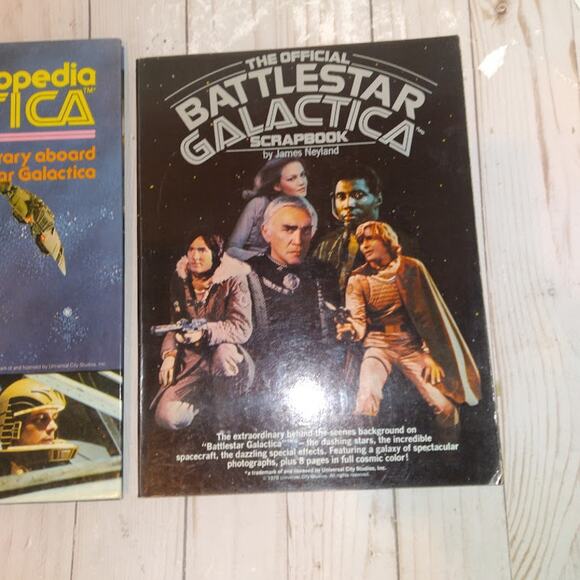 Battlestar Galactica Scrapbook Encyclopedia Galactica Vintage 1st ed 1st print - Picture 2 of 10